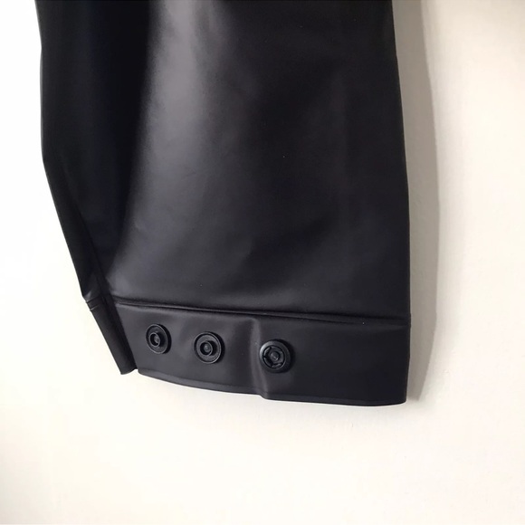 Hunter Original Hero Vinyl Waterproof Cropped Smock Navy Women’s SZ L NWT $180 - Picture 8 of 13